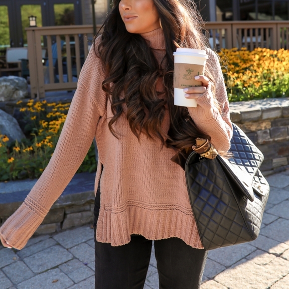 Aerie Chenille Turtleneck Sweater 